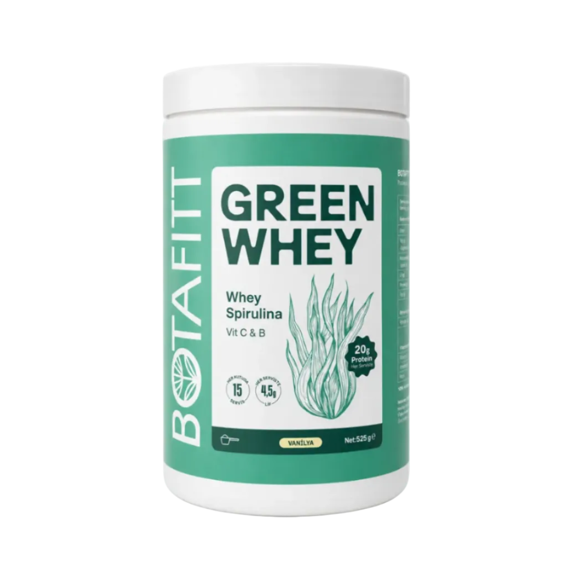 GREEN WHEY VANİLYA (Protein & Lif )