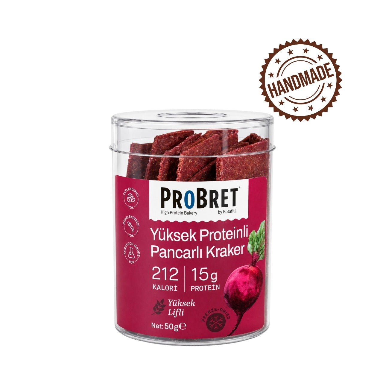 PR0BRET Yüksek Proteinli Pancarlı Kraker - 3 Paket