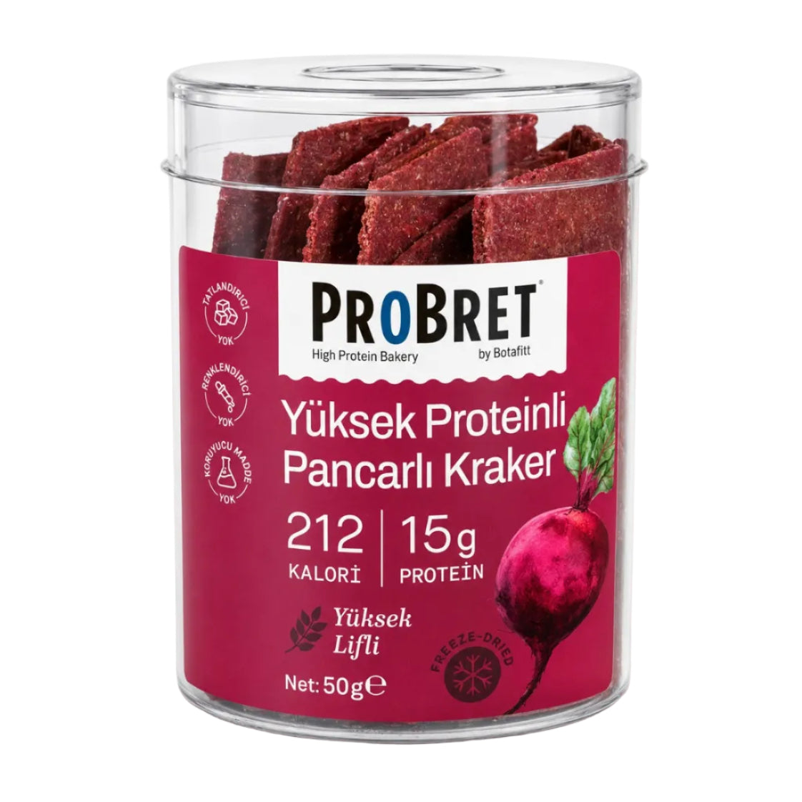 PR0BRET Yüksek Proteinli Pancarlı Kraker - 3 Paket